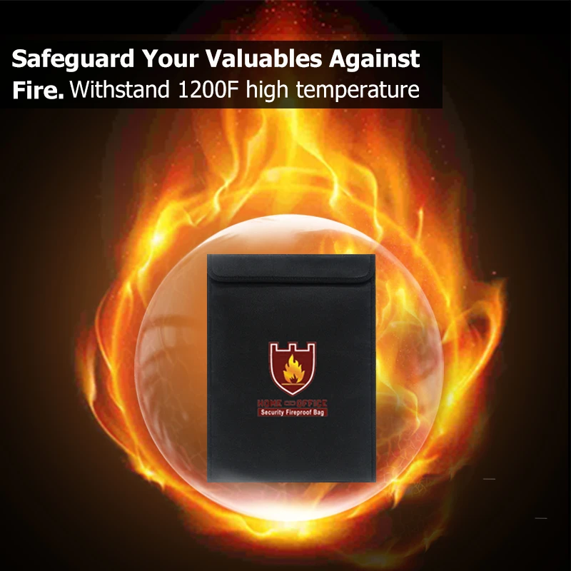 Противопожарная сумка для денег и документов MoKo 15 &quotx 11&quot Fire &amp документы деньги