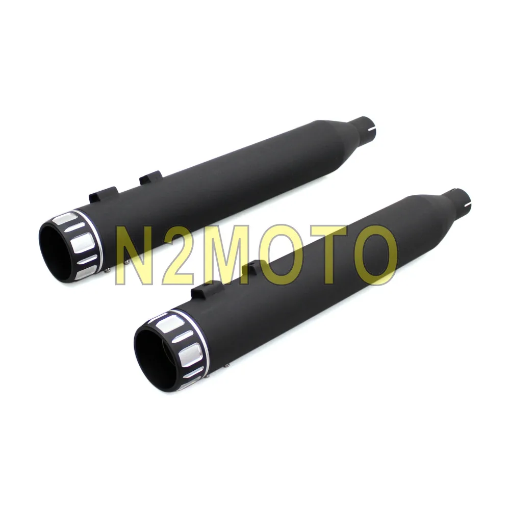 Глушитель выхлопной трубы для мотоцикла Harley Touring 1995 2016 черный 4 дюйма|slip on exhaust|slip
