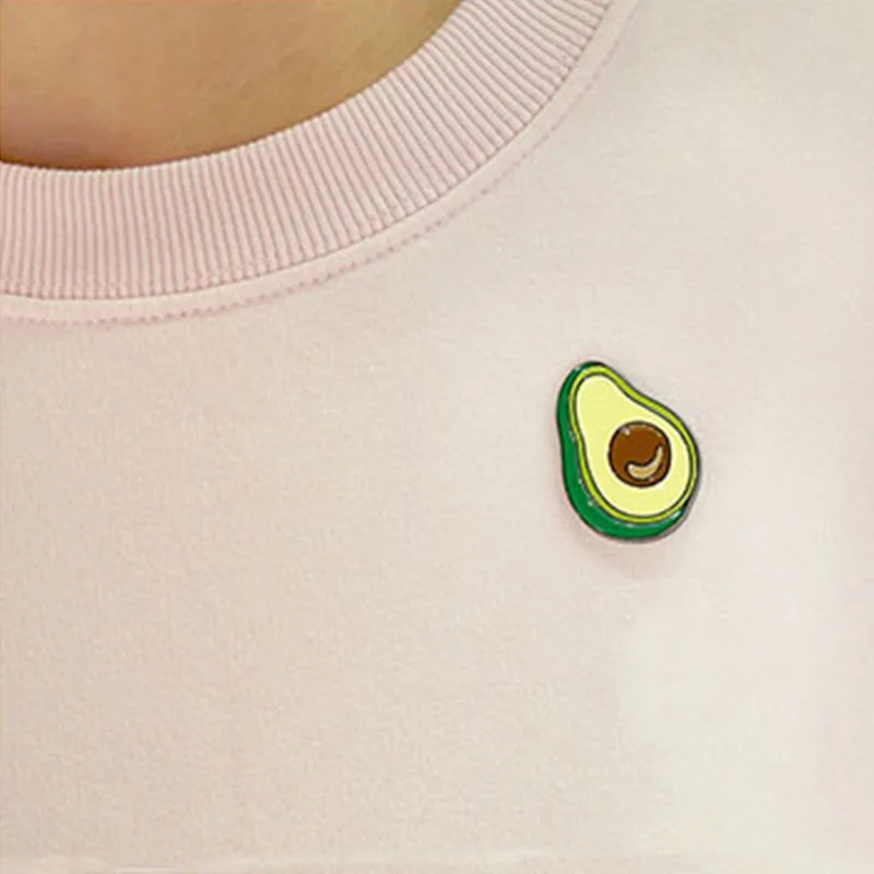 Продажа 1 шт. прекрасный шик сплав авокадо обезьяна персик черника металлический