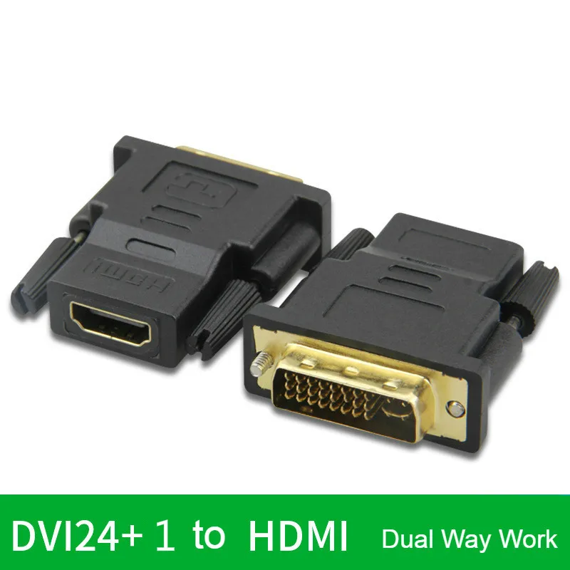 DVI 24+ 1 папа к HDMI Женский адаптер конвертер позолоченный DVI 24+ 1 к HDMI конвертер 1080P для ПК PS3 проектор HDTV