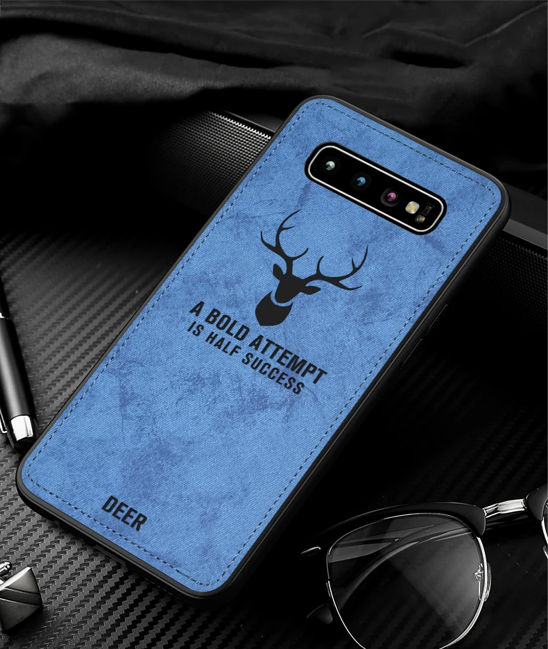 Чехол для samsung Galaxy S9 S8 с объемной текстурой оленя из мягкого ТПУ на магните, чехол со встроенной магнитной пластиной для S10 S9 S8 Plus E