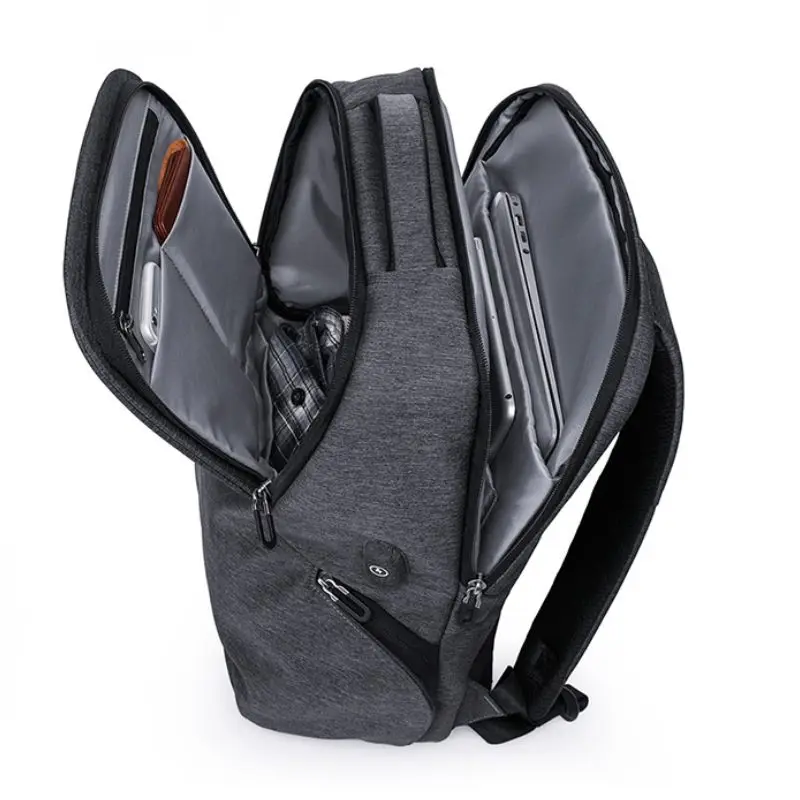 LHLYSGS Водонепроницаемый Бизнес Для мужчин рюкзак путешествия мода Анти Вор USB для