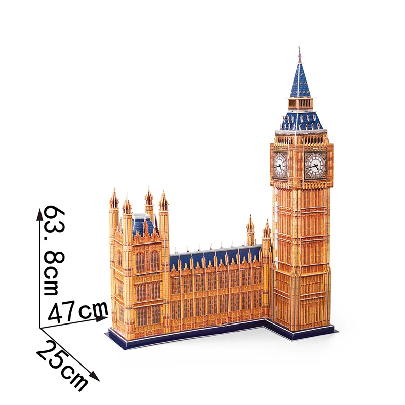 63 см 3D пазлы игрушки большого Бен режим строения головоломка Обучающие