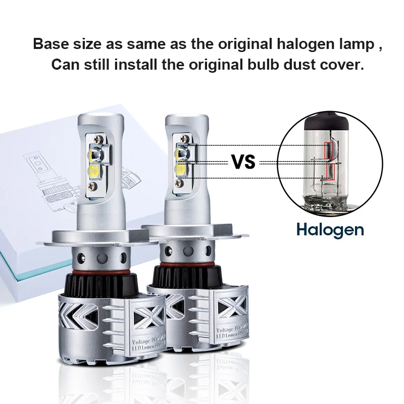 72 Вт 12000LM авто СВЕТОДИОДНЫЕ Фары Комплект H11 H4 Hi/lo Луч Высокой Power led лампы H7 H8 H9 9005 HB3