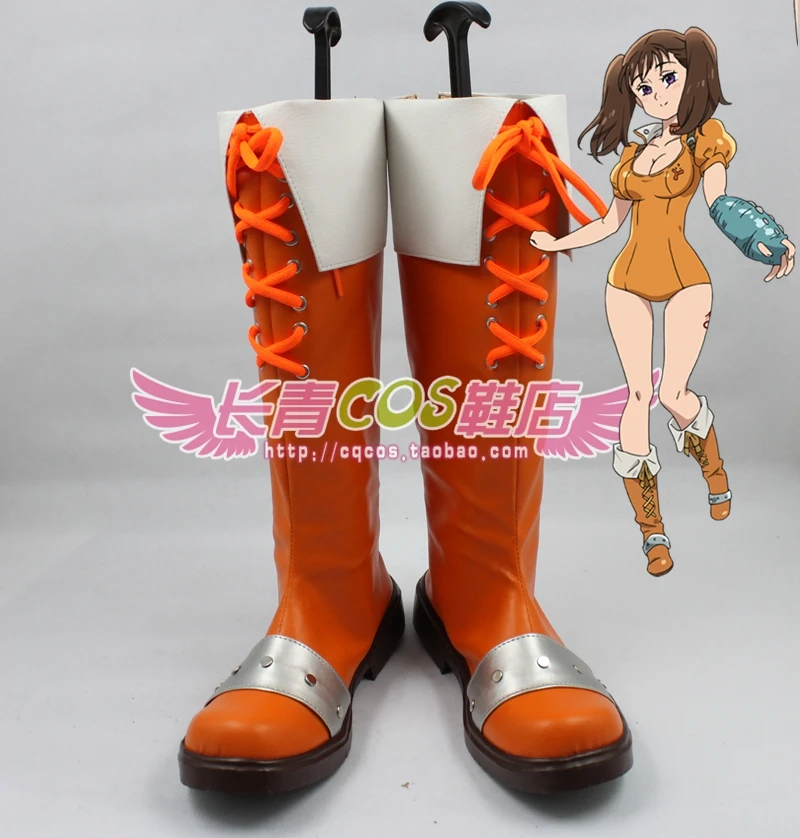 

Seven Sin Serpent's Sin Diane Long Cosplay Shoes Boots C006
