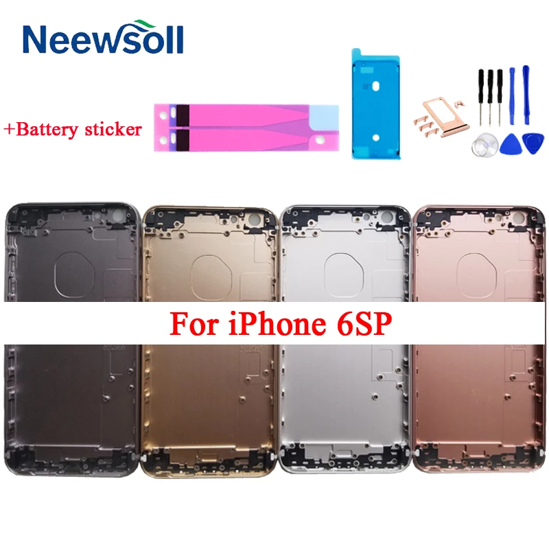Новый задний корпус для iPhone 6Plus 6SPlus чехол аккумулятора среднего корпуса с IMEI
