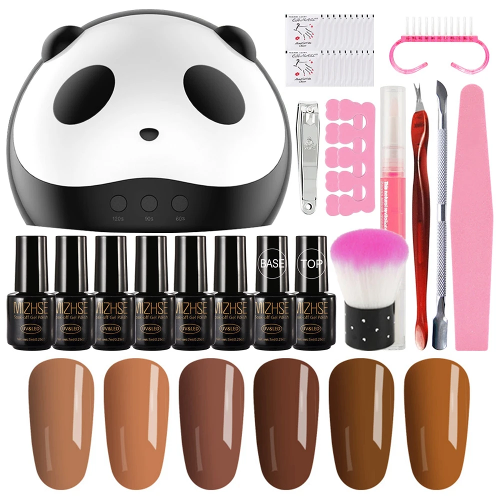 MC-P45 MIZHSE Гель-лак для ногтей Набор для акриловых ногтей Vernis Полупостоянный УФ с лампой для ногтей Набор 36 Вт УФ-светодиодный светильник для наборы для ногтей инструмент - Цвет: MC-P45