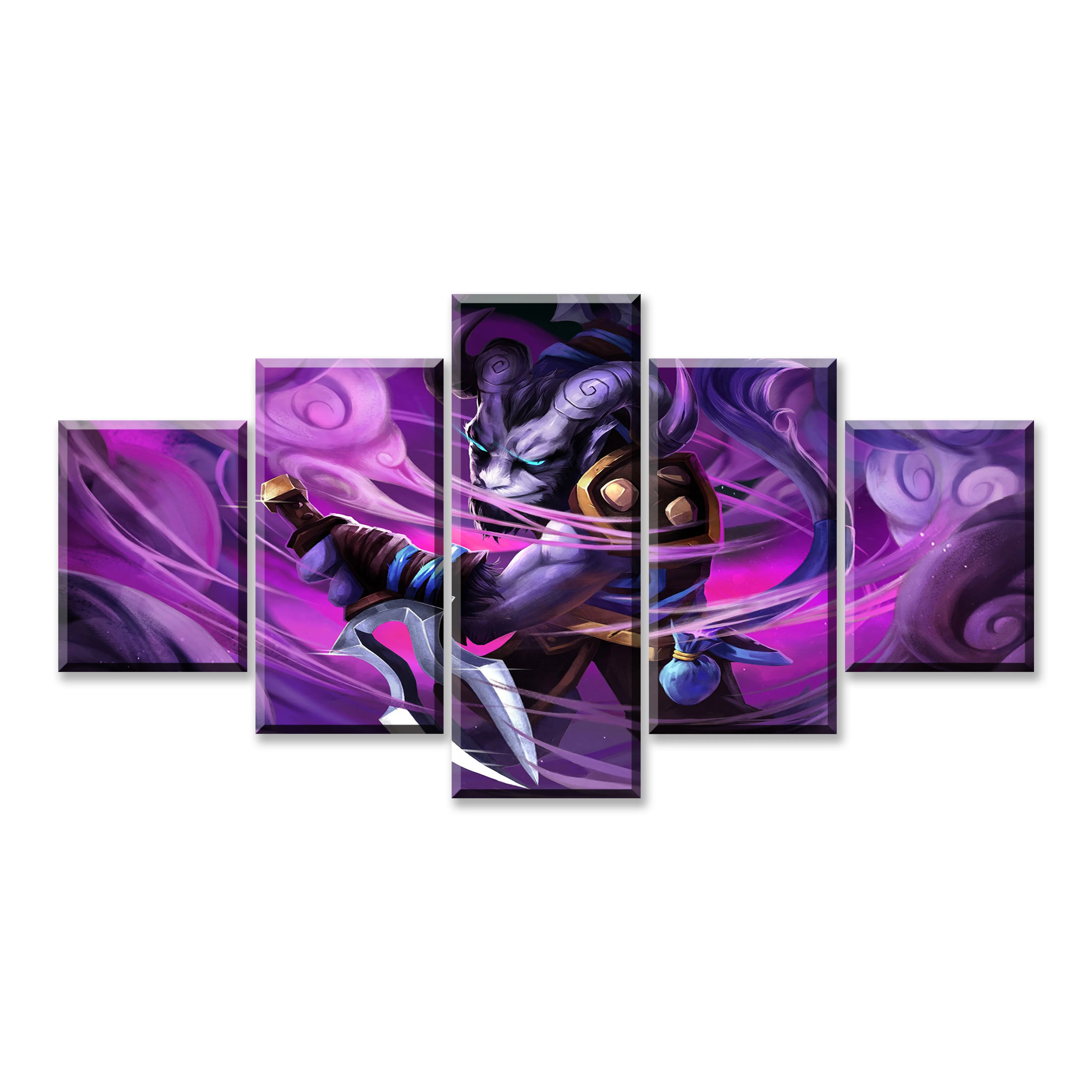 

5 Piece HD Picture DOTA2 Video Game Poster Wall Sticker Lina Paintings Artwork Decoration Canvas Art for Home Decor Wall Art