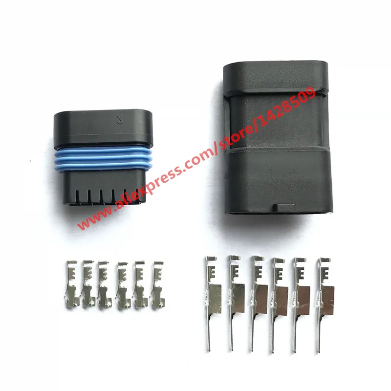 10 комплектов Delphi Metri-Pack 150,2 Герметичный Женский Мужской 6 Pin GM TPS плоский педаль акселератора автомобильный разъем 12066317 12162261