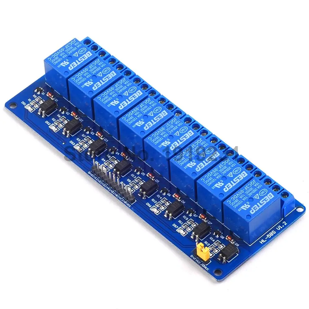 5V 8 канальный релейный модульный оптрон приводной модуль реле низкого уровня