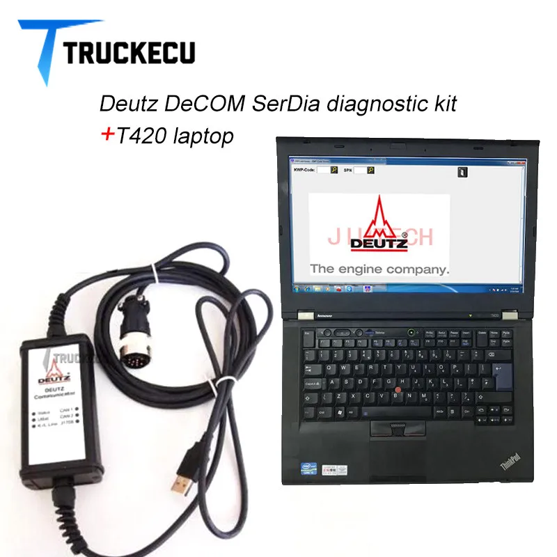 Для Deutz диагностический комплект Deutz DeCOM SerDia диагностический комплект DEUTZ коммуникатор EMR2-3-4 полный+ T420 ноутбук deutz диагностический двигатель