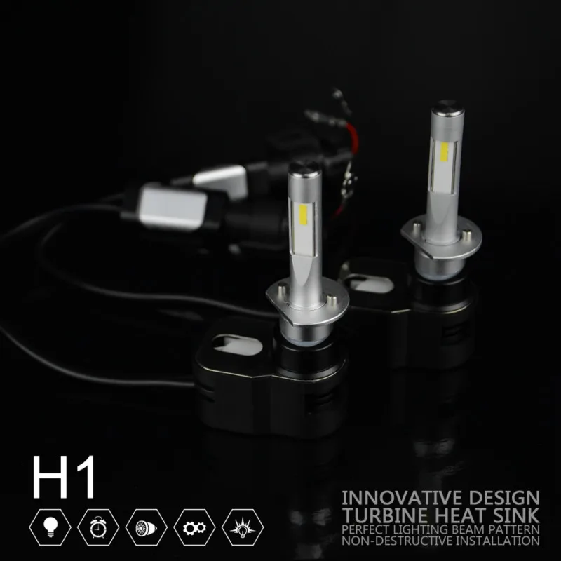 2Pcs/set Souel CSP 60W 8400LM T5 Auto LED HeadLight Kit Bulb H1 Car Lamp 12V-24V | Автомобили и мотоциклы