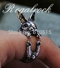 Regalrock Горячие милый кролик заяц Кролик Hug Обёрточная Бумага кольцо|wrap ring|ring ringrabbit