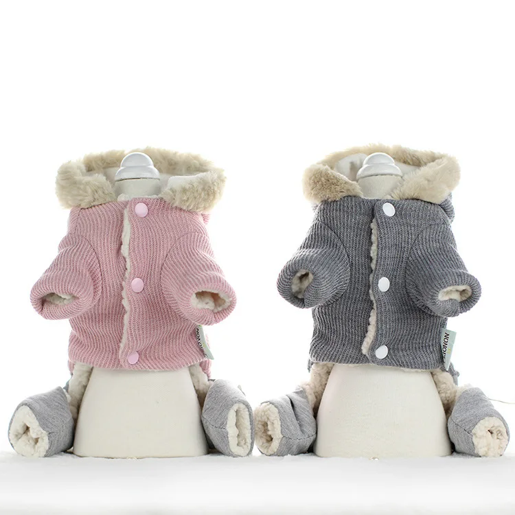 2018 winter new dog clothes luxury design high-grade wool cotton fabric four-legged warm pet clothing goods for dogs | Дом и сад