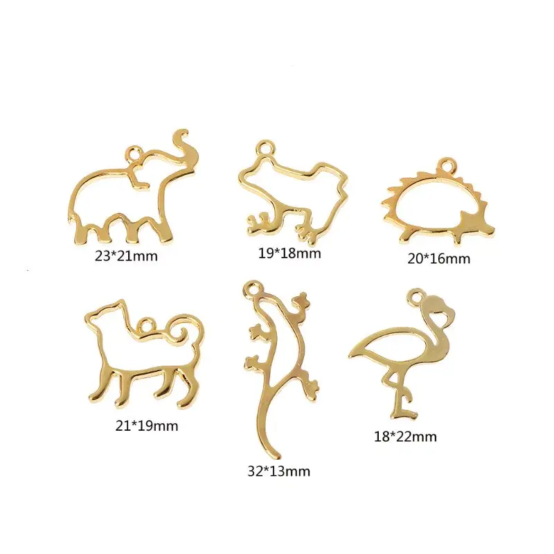Подвески в форме животных 6 шт. | Украшения и аксессуары