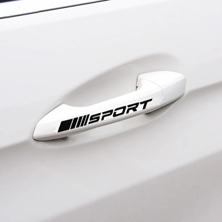 4 шт./лот Спортивная Автомобильная наклейка на дверную ручку для Mercedes Benz AMG w117 cla45
