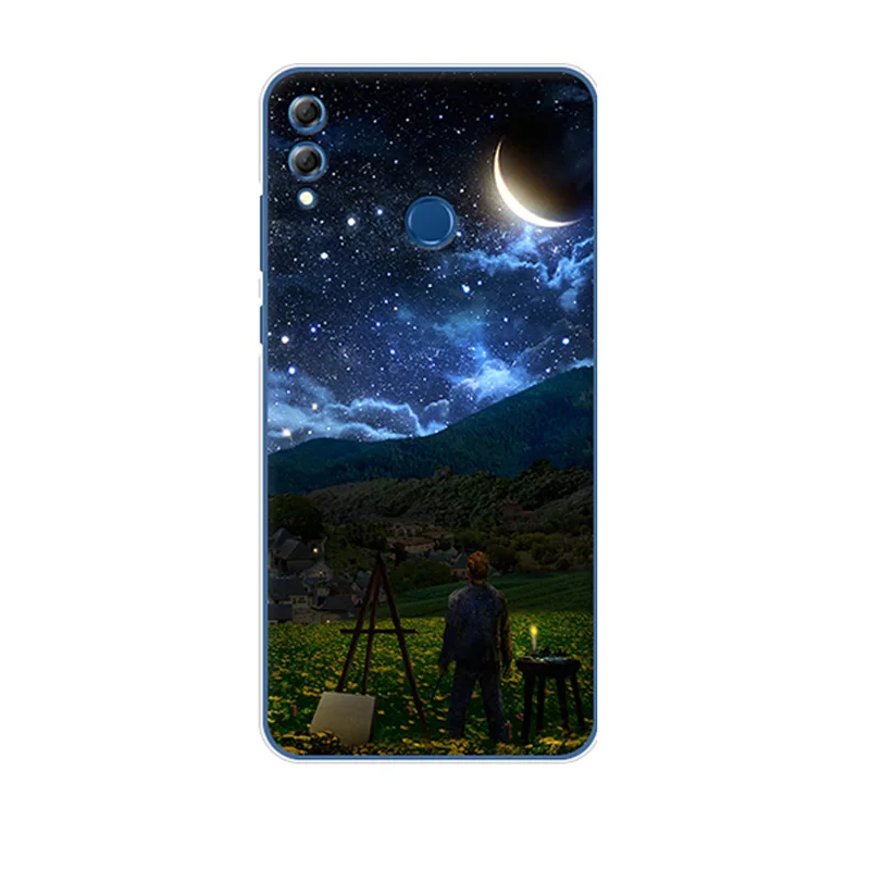 Чехол для Huawei Honor 8X мягкий силиконовый чехол 6 5 дюйма с рисунком милого кота чехлы