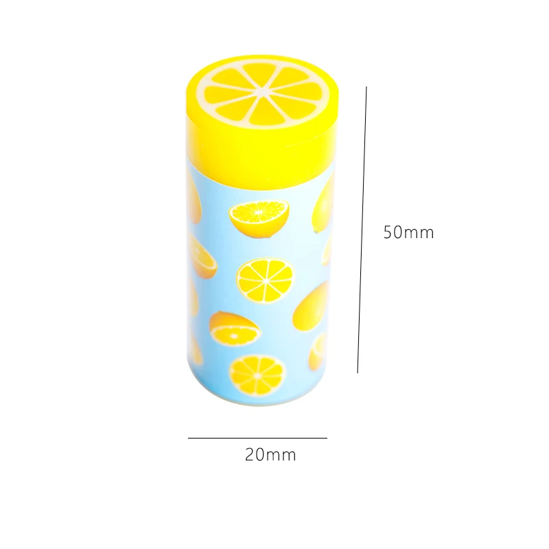 4 шт цветной ластик для фруктов карандашей стирания клубники оранжевого яблока