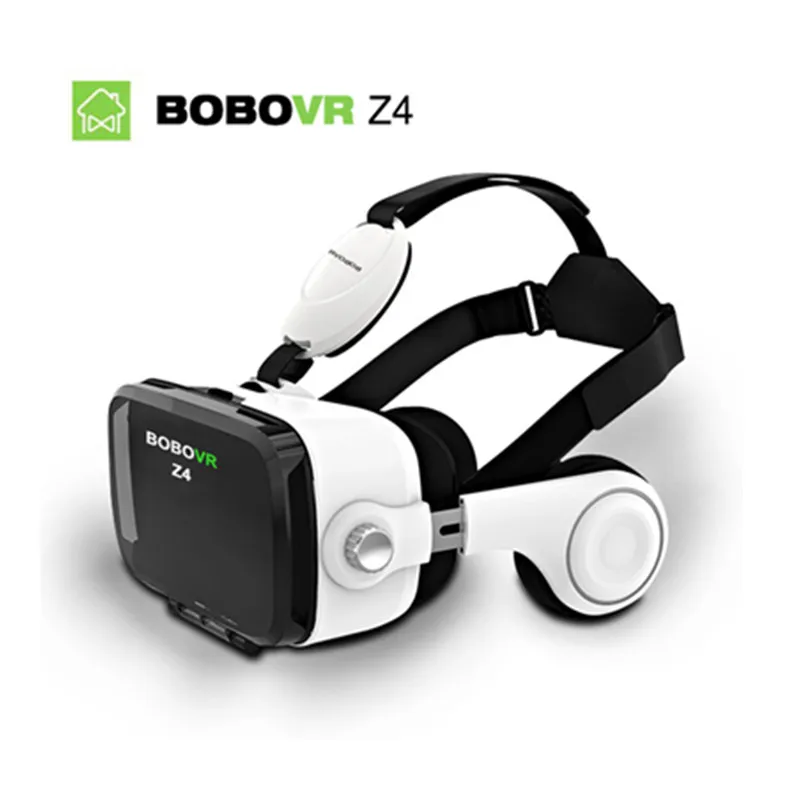 BOBOVR Z4 кожаный 3D картонный шлем виртуальной реальности VR очки гарнитура стерео VR коробка BOBO VR для 4-" мобильных телефонов