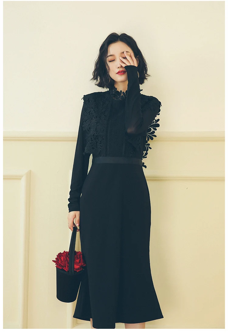 Tingfly для женщин Эксклюзивная тесьма В стиле пэчворк Сезон осень Элегантные Vestidos