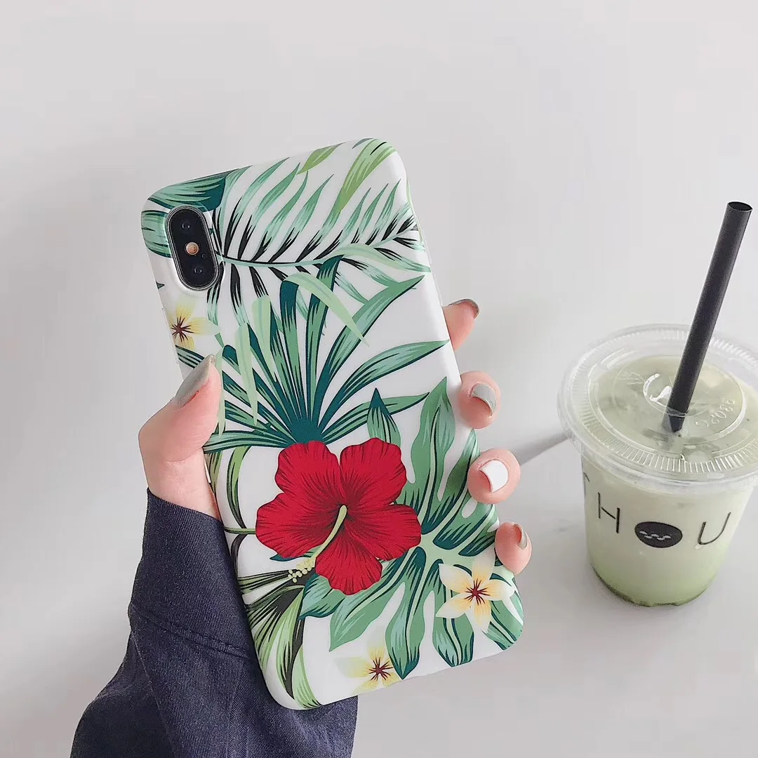 DECOCASE красивый цветок Лето краткое Силиконовые чехол для телефона iphone 6 6s 7 8 плюс X