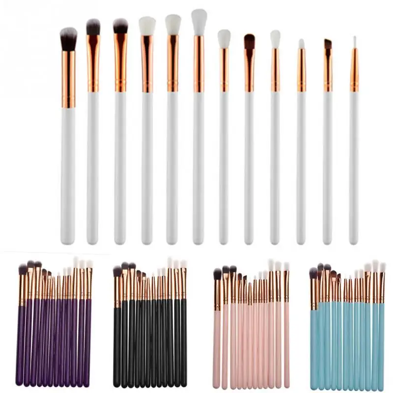 12 шт./лот Многофункциональный Макияж Кисти Набор теней для век набор кистей Фонд