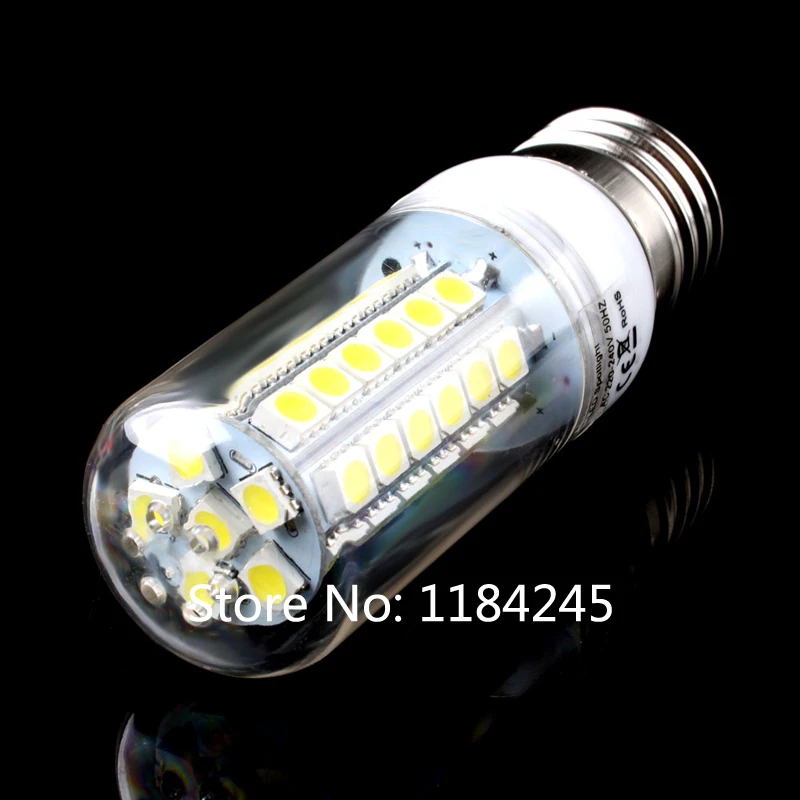 Цоколь E27 48 LED 5050 SMD 9 Вт лампочка 220 В Теплый чистый белый свет Бесплатная доставка 4