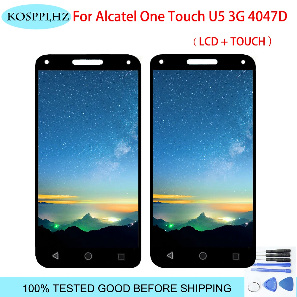 1280*720 для Alcatel One Touch U5 3G 4047D 4047 4047G OT ЖК дисплей и сенсорный экран в сборе Замена upulse +