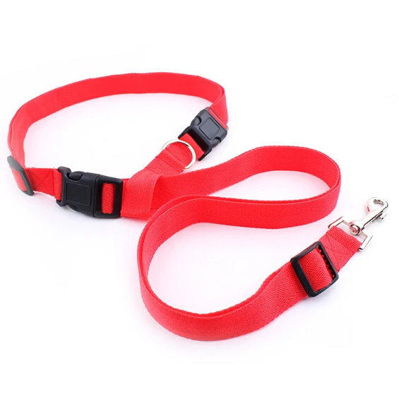 Hands Free Walking Running Pets Puppy Gog Leashes Red Purple Yellow Green Pink Dog Lead Harness collars | Дом и сад