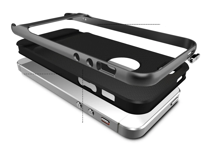 Чехол Rock для iPhone SE 5S 5 силиконовый чехол PC+ TPU Панцири чехол для iPhone 5S SE случае с упаковки по продажам