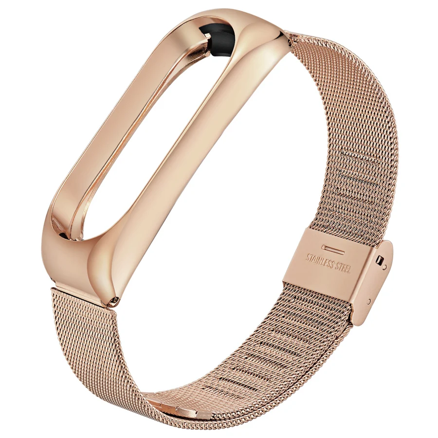 Металлический ремешок для браслета Mi Band 3 Безвинтовой браслет из нержавеющей