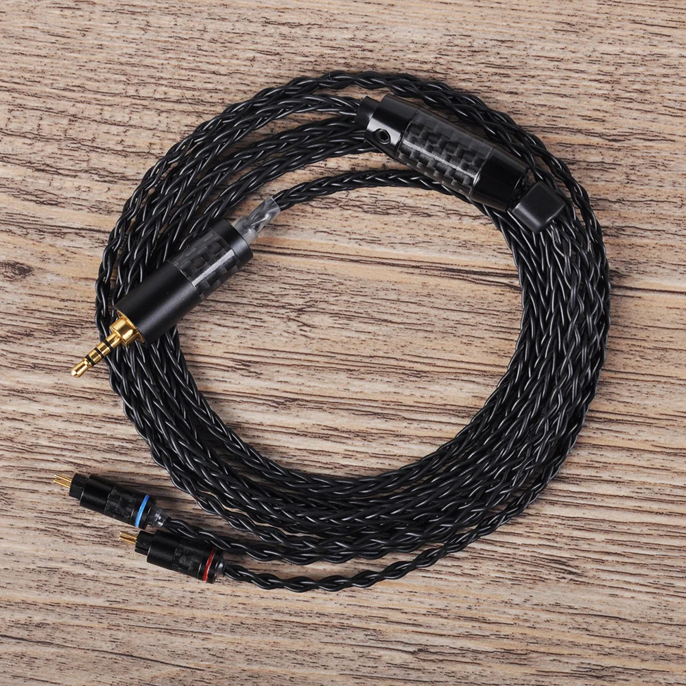DIY 8 акций 23 ядер 0,78 мм 2 Pin кабель для Уэстон TFZ W4r Um3x для плотным верхним ворсом KZ ZS10 AS10 наушники 3,5 мм 2,5 мм 4,4 мм баланс для sony