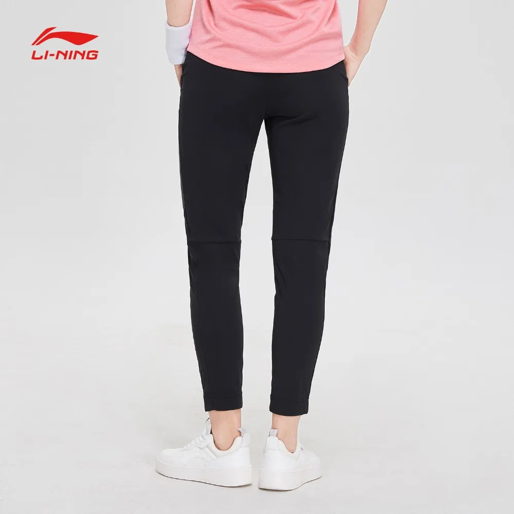 Li-Ning женские тренировочные брюки стандартные 79% нейлон 21% спандекс подкладка удобные спортивные брюки AKYP006 CJFM19