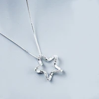 daisies pure 925 sterling silver necklaces pendants shining star choker necklace sterling silver jewelry for women