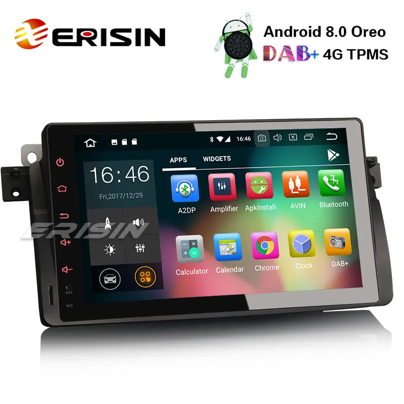 Erisin ES7803B 9 &quotAndroid 8 0 автомобиля gps стерео система со спутниковой навигацией Wi Fi 4G DVR