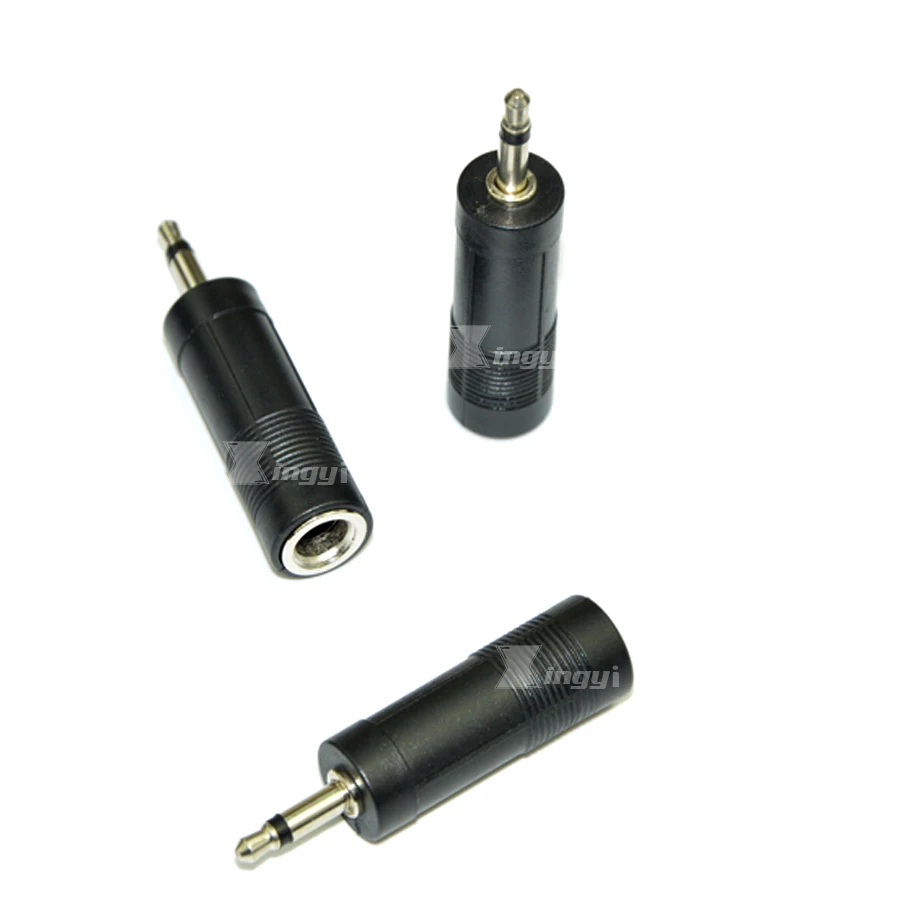Переходник со штекера 3 5 мм на гнездо 6 2 шт.|3.5mm male|3.5mm male to 6.5mmjack stereo |