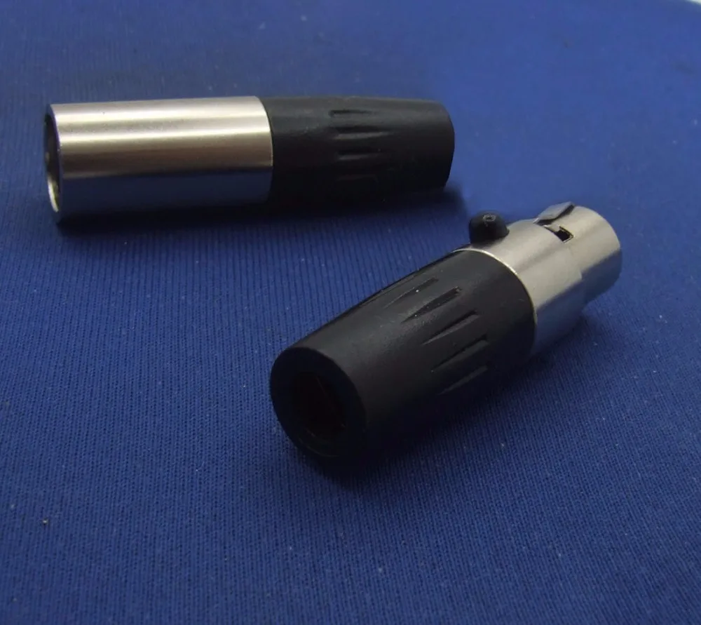 10 комплектов TA4F Mini XLR (10 4 контактный разъем + мини штекер) кабель сделай сам|cable