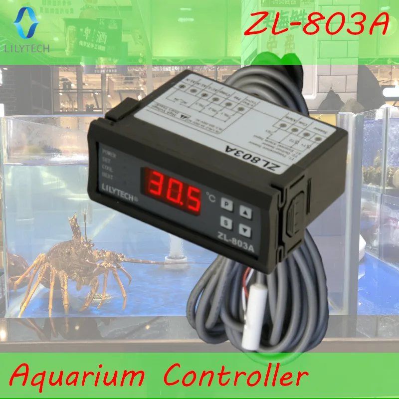 ZL-803A, 220VAC, 30A выход регулятор температуры воды, аквариум термостат, морепродукты машина регулятор температуры