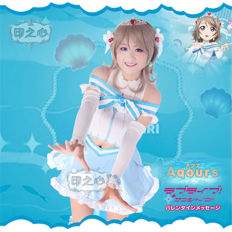 Рождественский косплей Love Live Sunshine Aqours Koibininaritai аквариум костюм для косплея