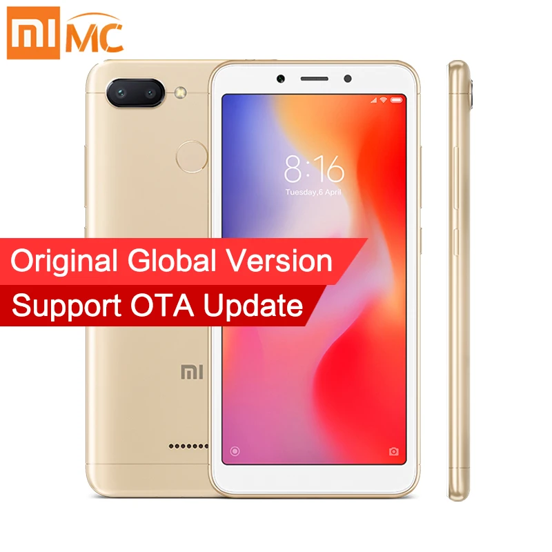В наличии глобальная версия Xiaomi Redmi 6A 2 Гб оперативной памяти 16 встроенной