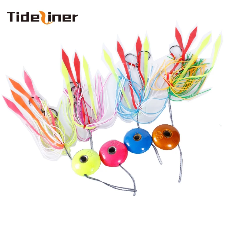 4 шт Jig Head приманки для ловли рыбы 40 г 60 80 100 120 свинцовая блесна с рисунком усы на