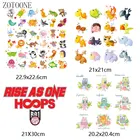 Милая нашивка ZOTOONE в виде животных с комбинации букв, железная переводная сова, английская одежда, DIY аксессуары, декоративные термопереводные виниловые наклейки