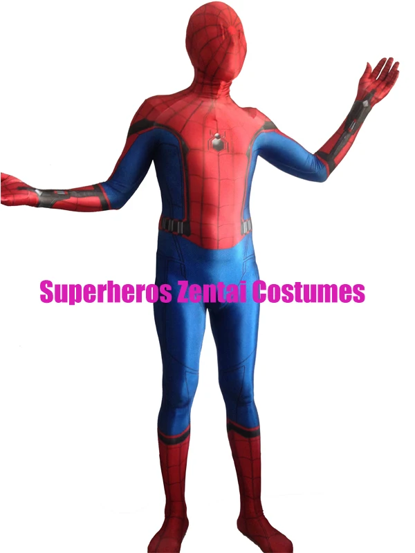 3D принт новинка 2017 костюм Человека паука из спандекса зентай костюмы спайди