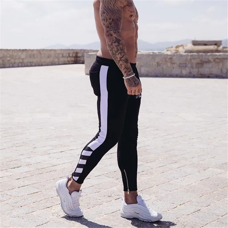 Весна для мужчин брюки девочек модные мужские повседневные Slim Fit s джоггеры