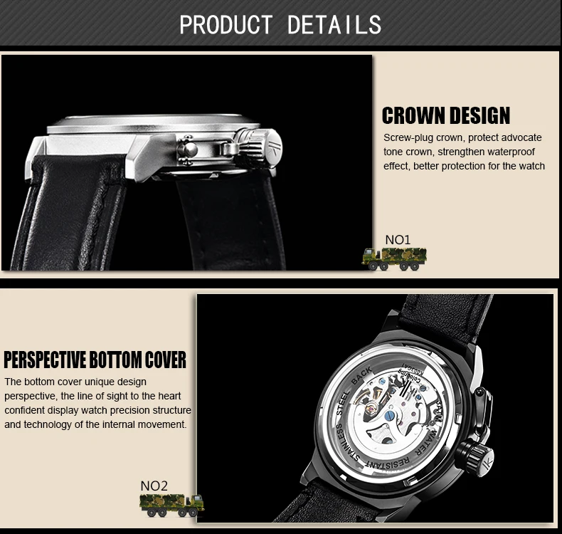 IK Star Тотем автоматические механические часы мужские брендовые Роскошные из