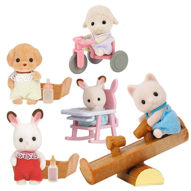 Sylvanian Family кукольный домик с животными пушистые игрушки фигурки детский набор