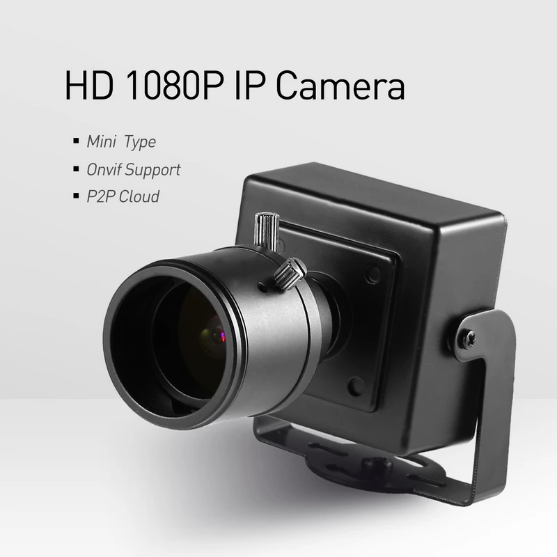 H.265 POE HD 1080P IP Камера 2 8 12 мм ручной зум объектив 2.0MP Крытый Тип Мини безопасности ONVIF