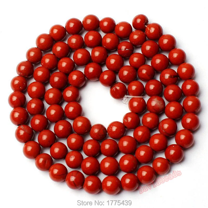 Free Shipping 6 8 10 12mm Natural Red Jaspers Round Shape Loose Beads Strand 15&quot Jewelry Accessory diy | Украшения и