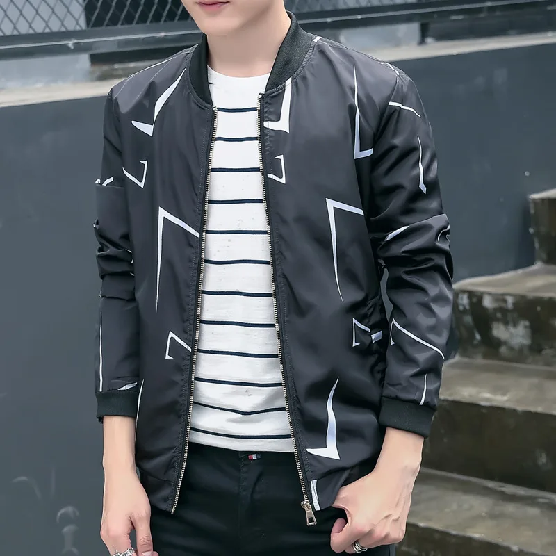 Высококачественная Мужская куртка весна зима 2017 бейсбольная Модная приталенная