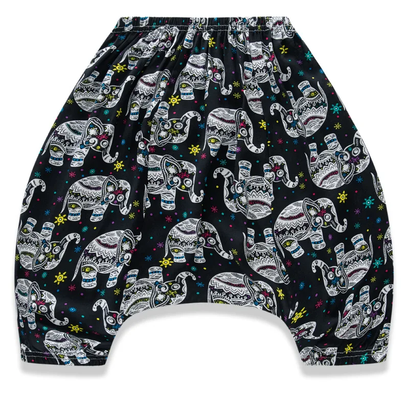 Fashion kids cross pants New loose summer children's classic beach style boys &amp girls cotton calf length boys|Брюки| |
